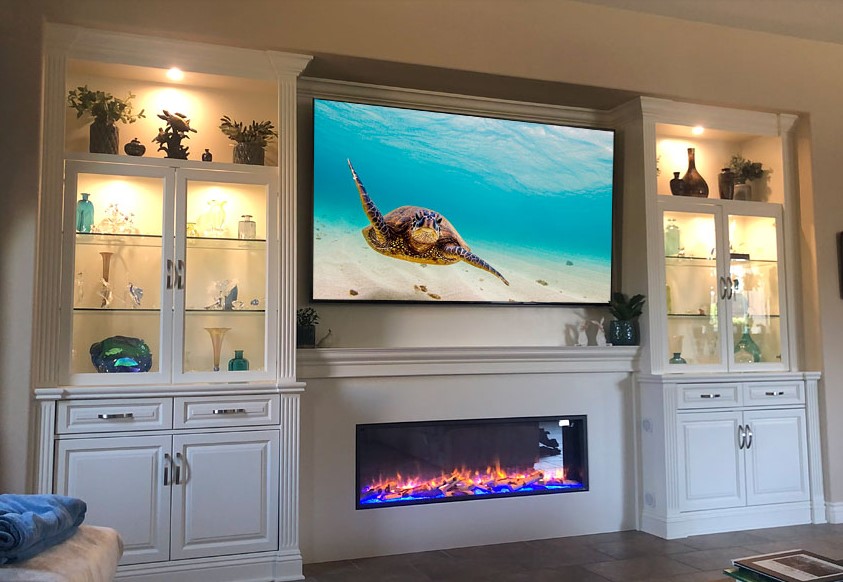 entertainment centers with fireplaces