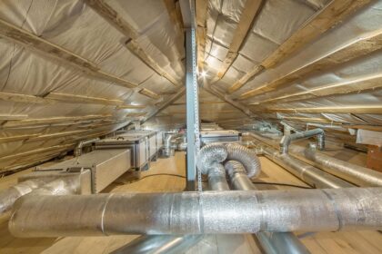 cold water pipes extermely warm attic